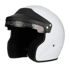 Conquer Snell SA2025 helmet front view with aerodynamic styling for racing