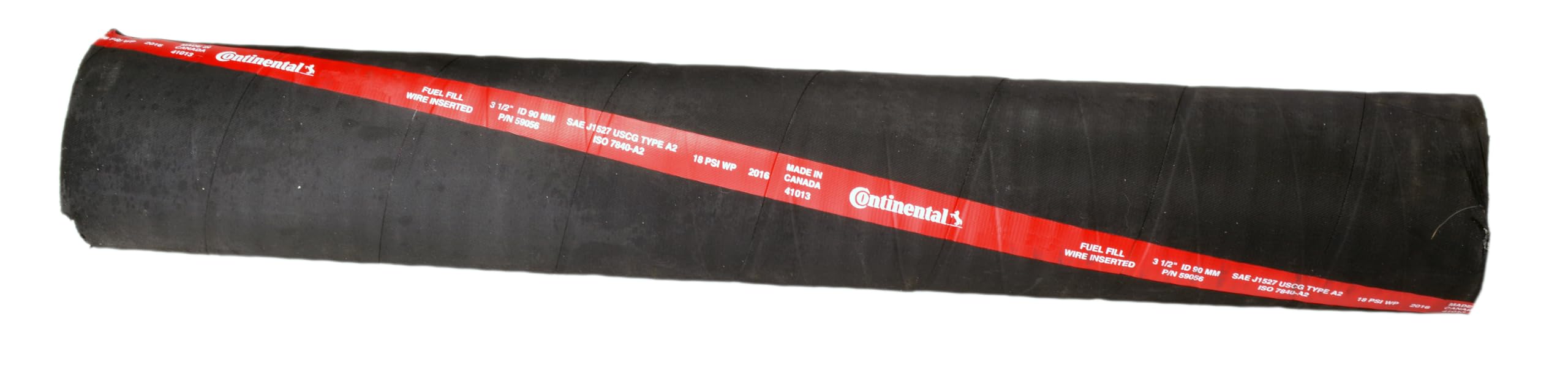 Continental 58524 marine exhaust hose shows durable, flexible design for reliable exhaust routing.