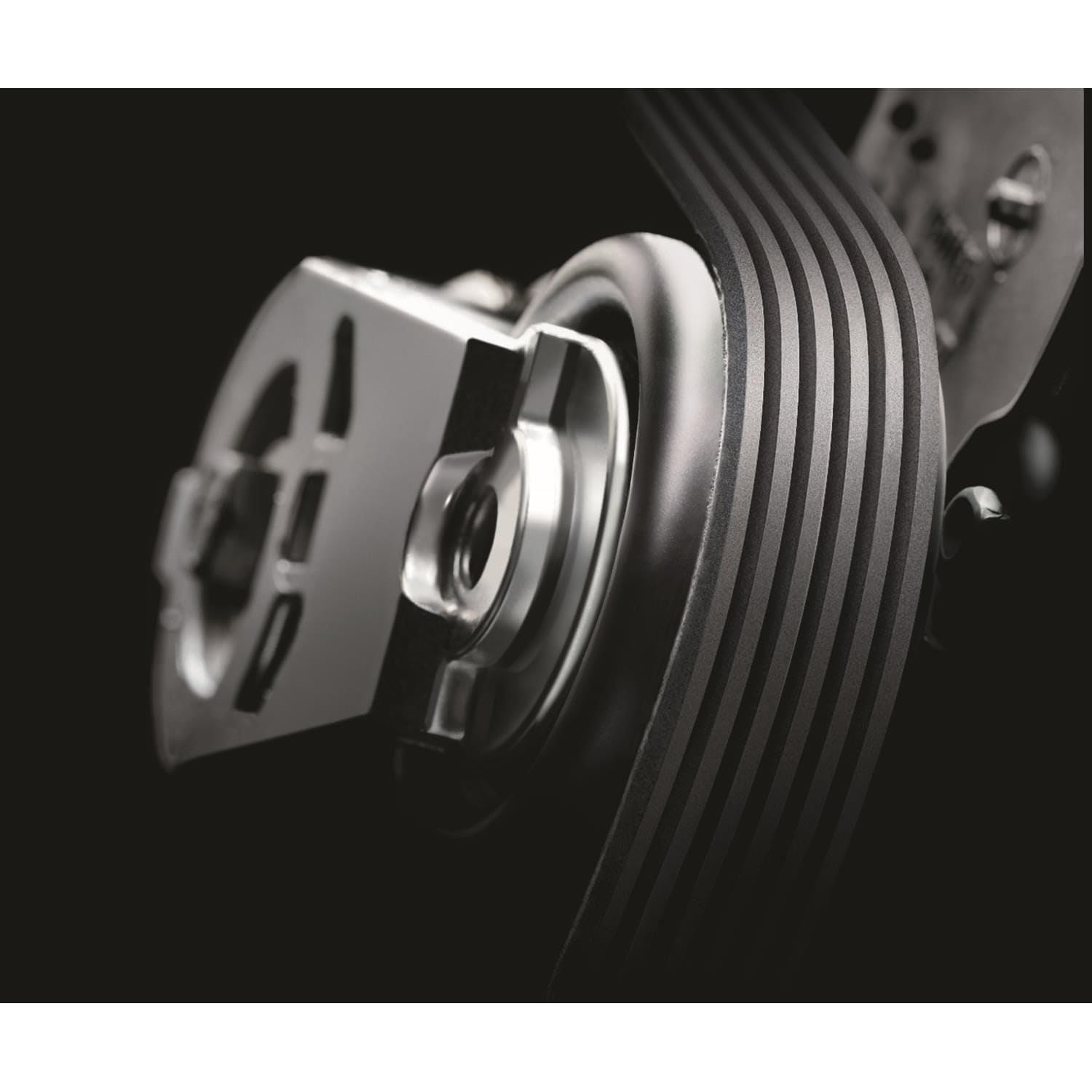 Continental belt installed on engine illustrating stable tension and quiet operation