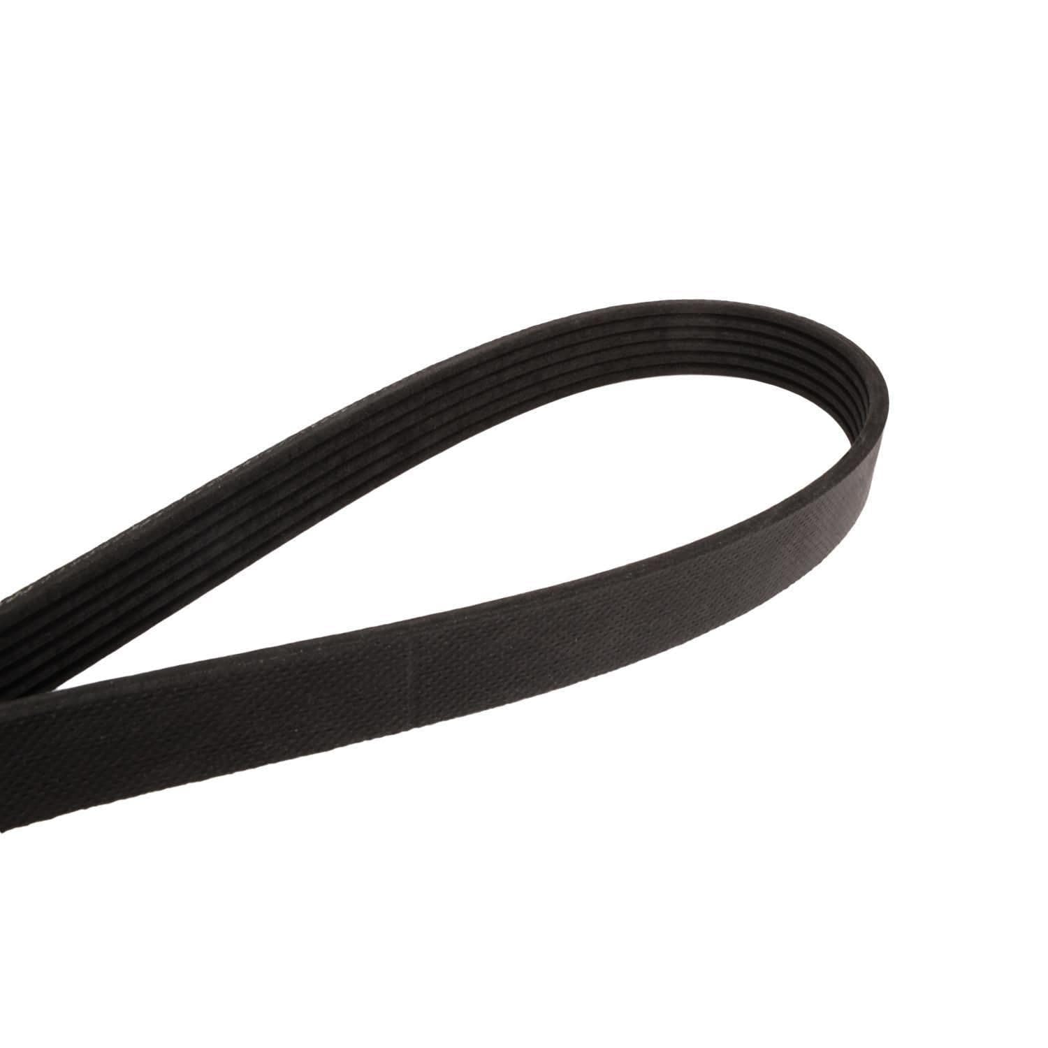 Side profile of Continental belt demonstrating straight-rib design for easy installation