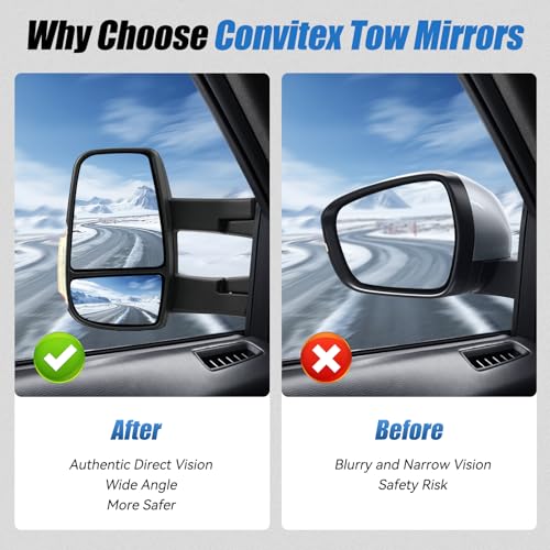 Convitex Ford Transit mirror assembly close-up for precise fit.