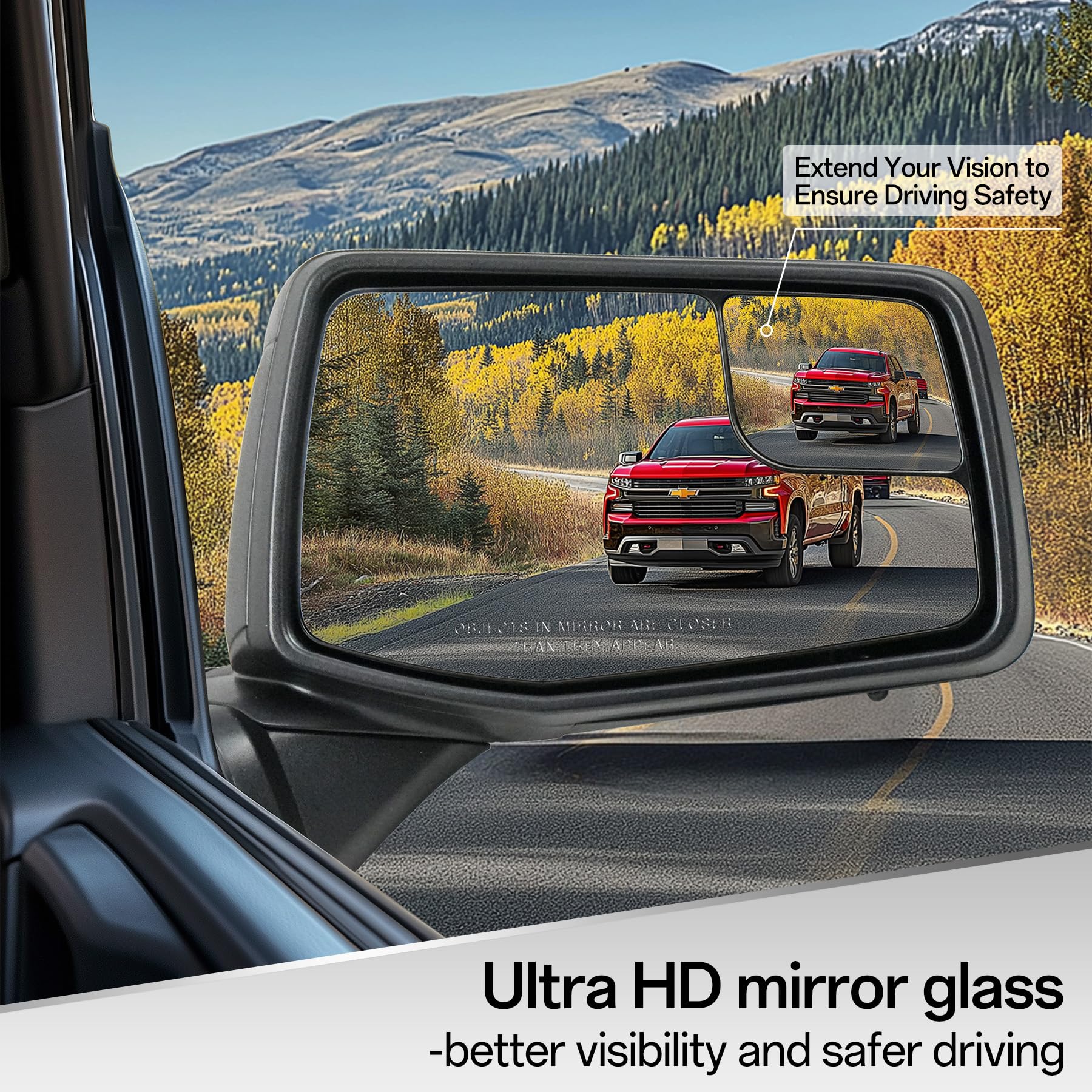 Convitex OE-compliant mirror matches GM1321583 specifications for easy swap