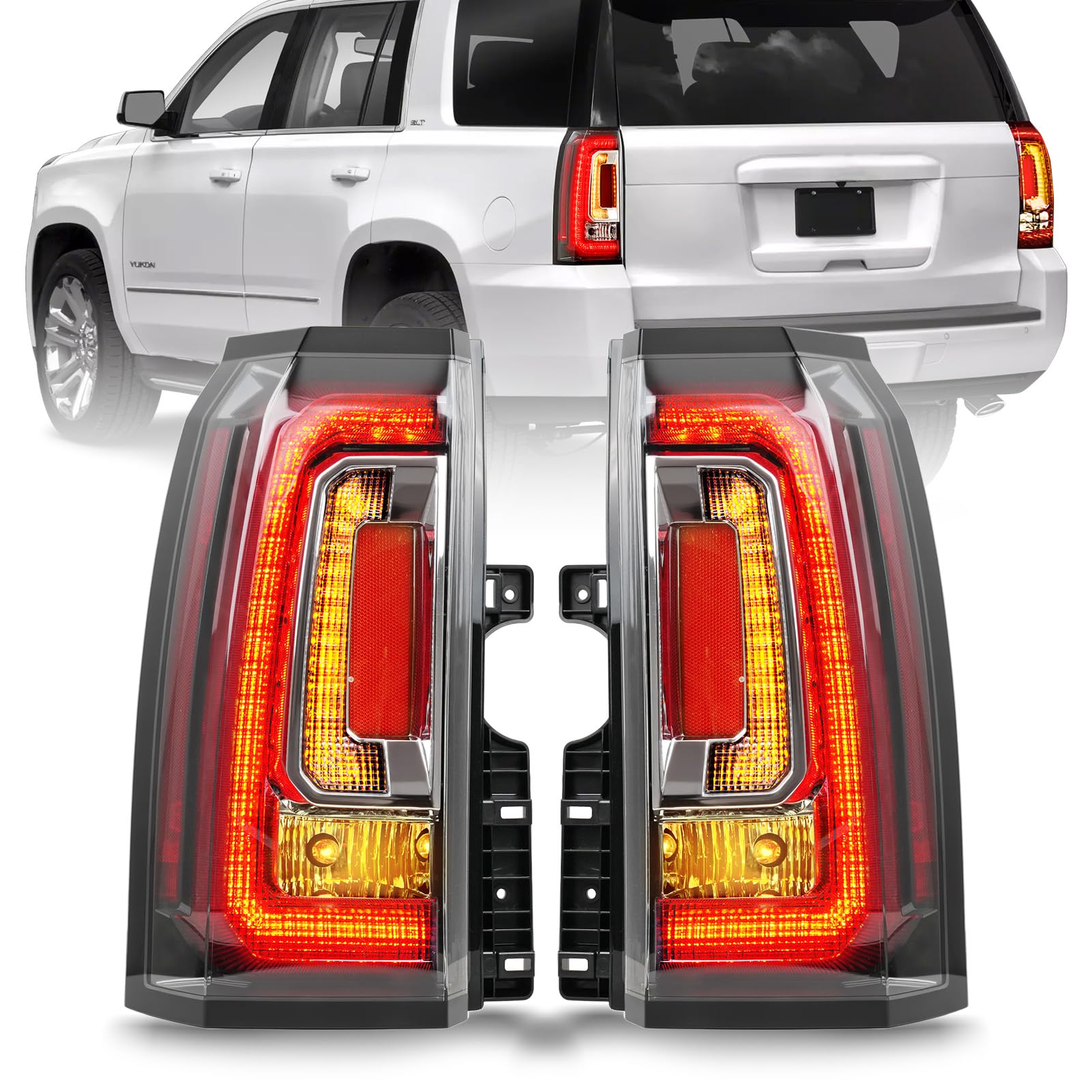 Convitex Yukon taillight assembly with LED brakes for clear signaling.