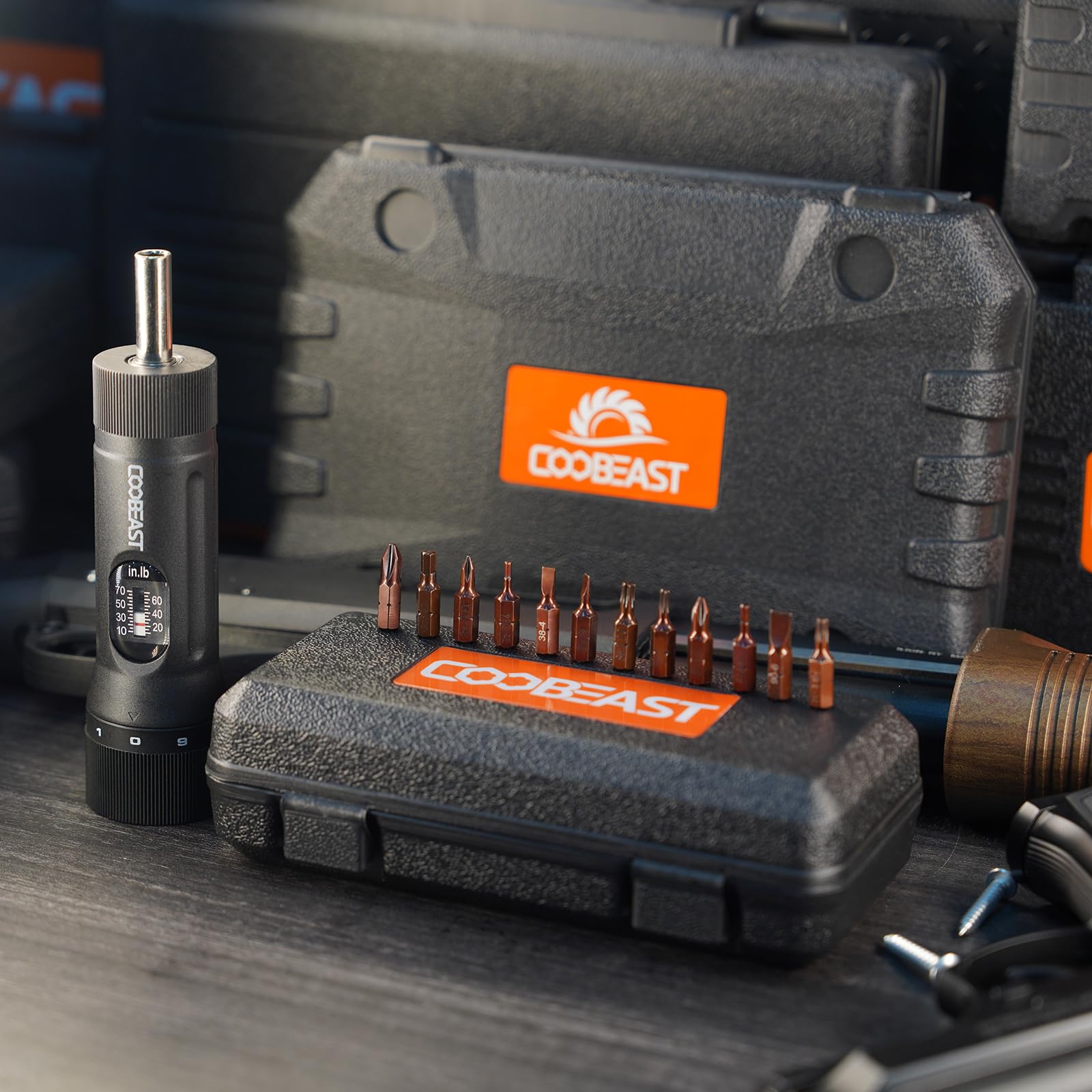 coobeast packaging and warranty card portraying included one-year warranty and support