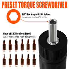 coobeast torque screwdriver close-up scale with red alignment line for precise setting