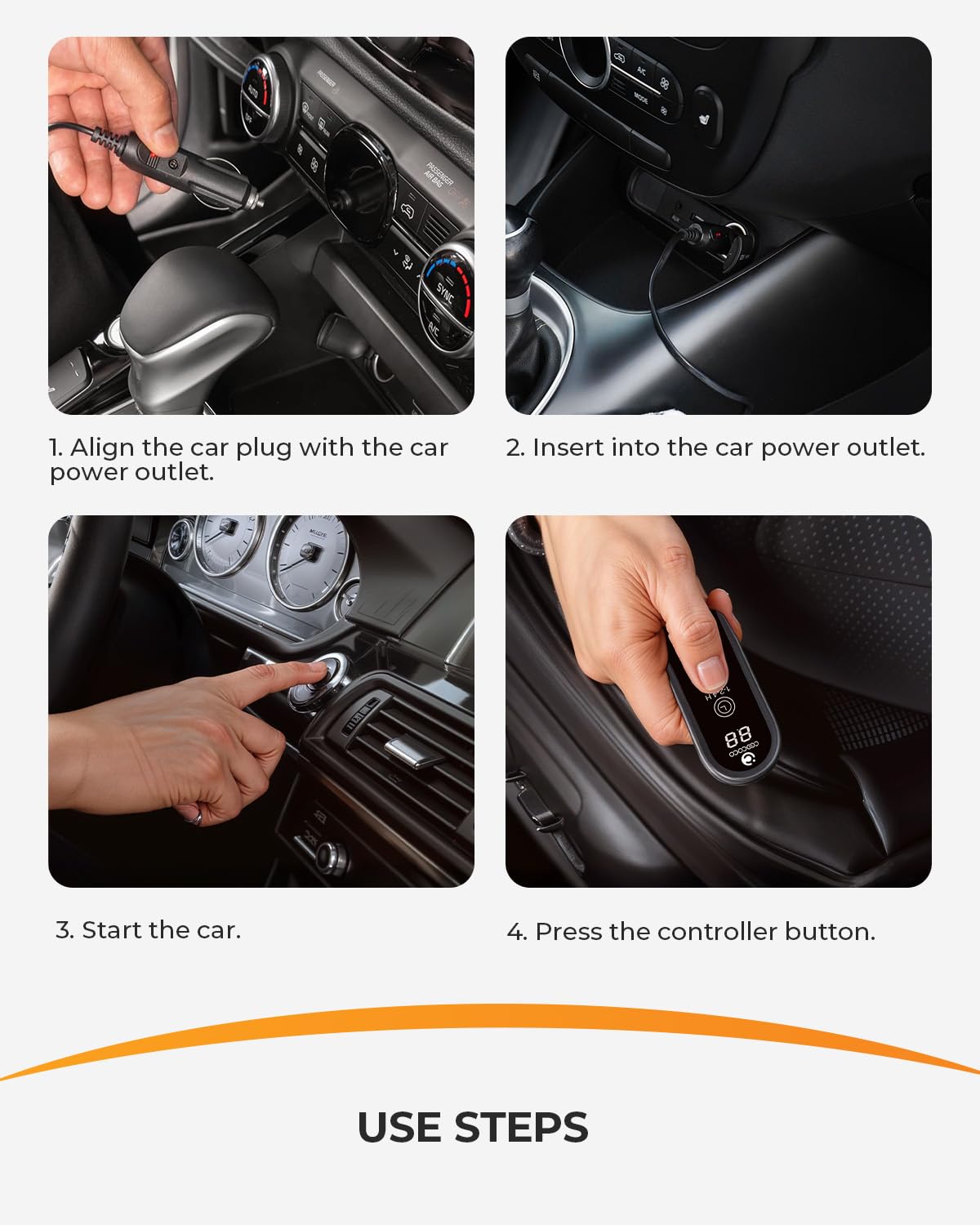 CooCoCo car blanket features an extra-long cord for rear-seat convenience.