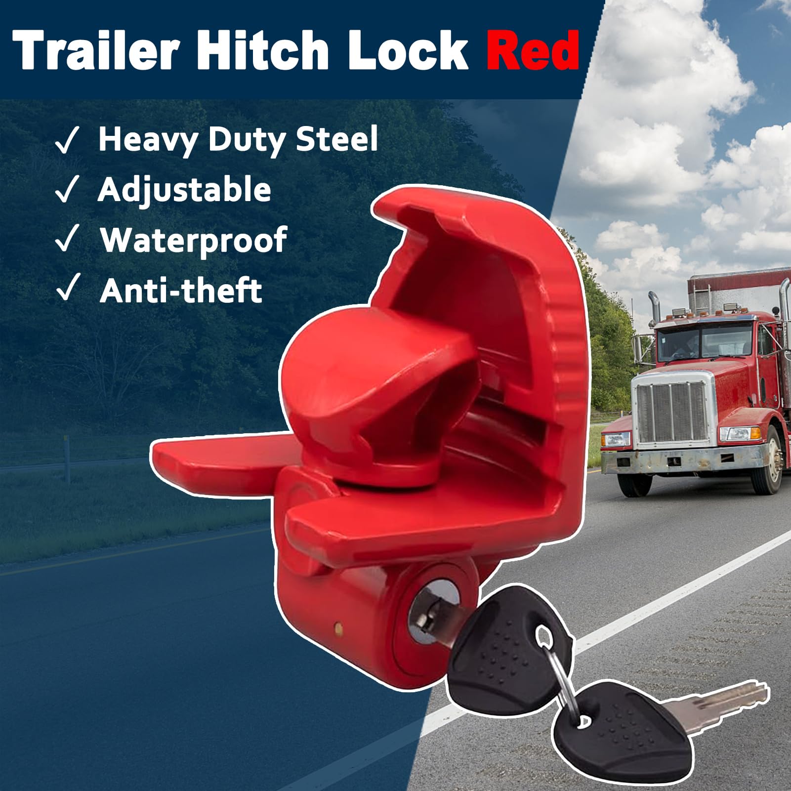 COOHAME heavy-duty steel build resists prying and rust.