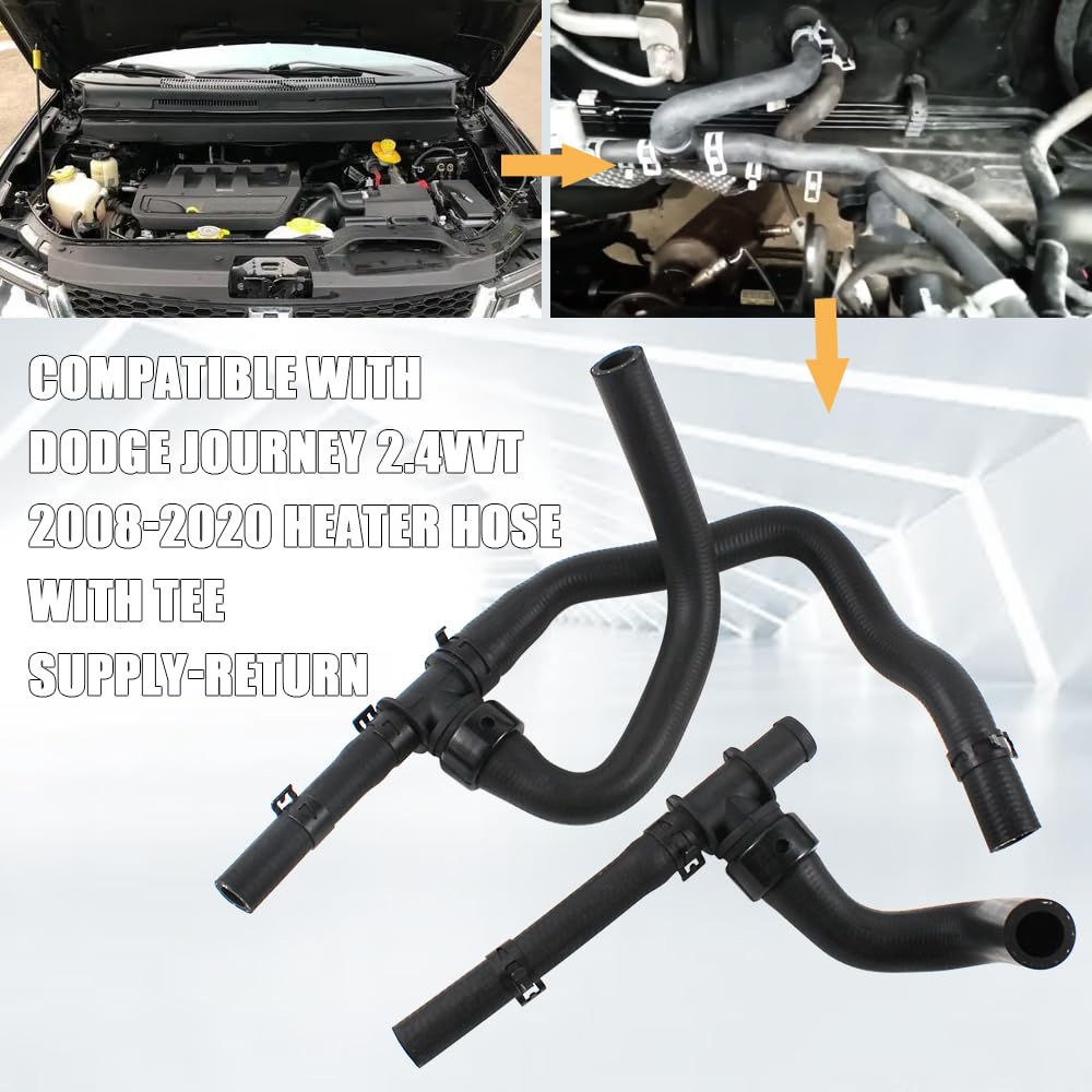 Cool Star replacement part 5058437AD/AK/AI, durable rubber hose for Dodge Journey.