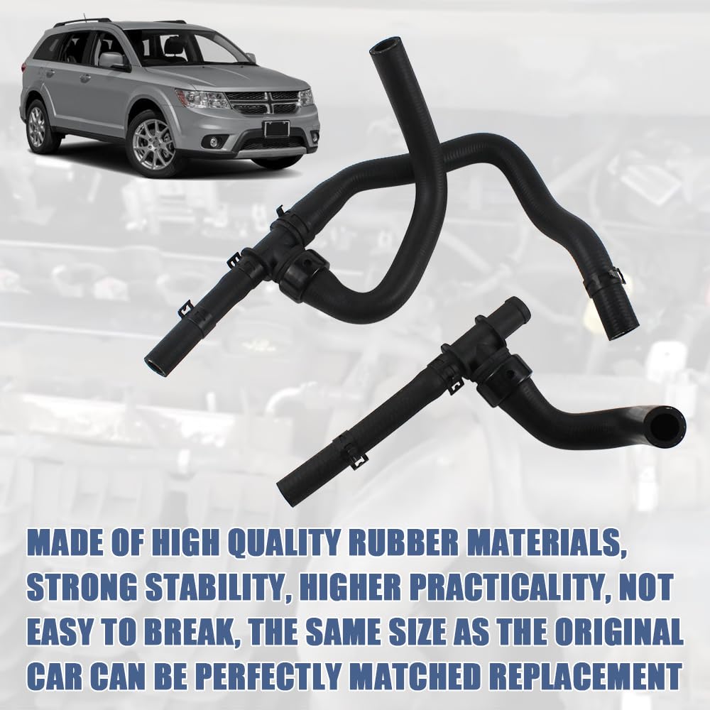 Cool Star black rubber heater hose for Dodge Journey, flexible under heat.