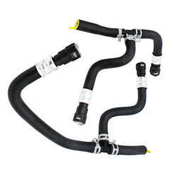 COOL STAR engine heater outlet hose close-up showing durable rubber-metal construction