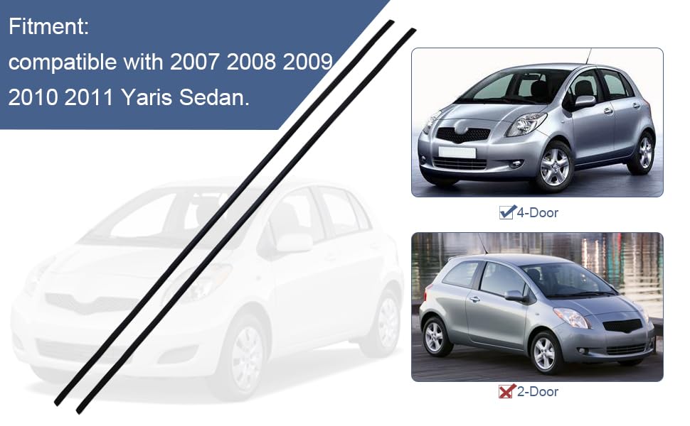 COOL STAR molding side right for Toyota Yaris 2007-2011 improves edge alignment