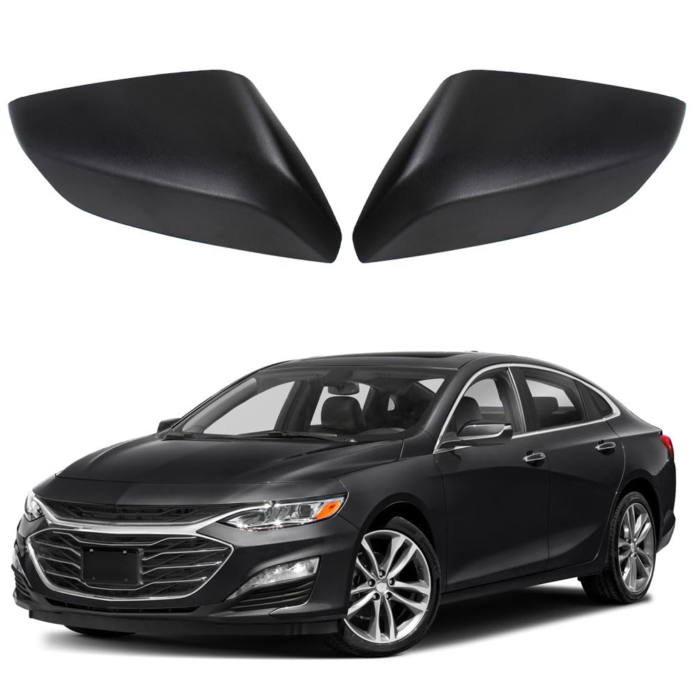 Cool Star Malibu mirror cover pair, left and right, matte black for refreshed exterior
