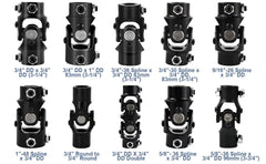 COOL STAR steering shaft U-joint compatibility supports versatile vehicle builds.
