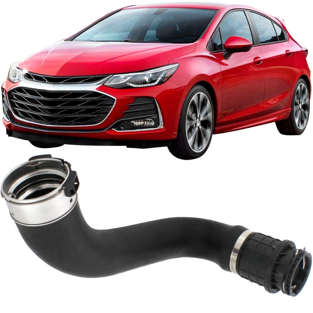 Cool Star turbocharger intercooler air inlet hose in engine bay improves Cruze airflow.