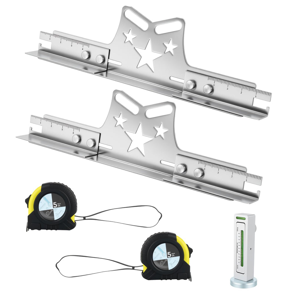 COOLWOLF wheel alignment tool plates 2-pack for precise toe measurements.