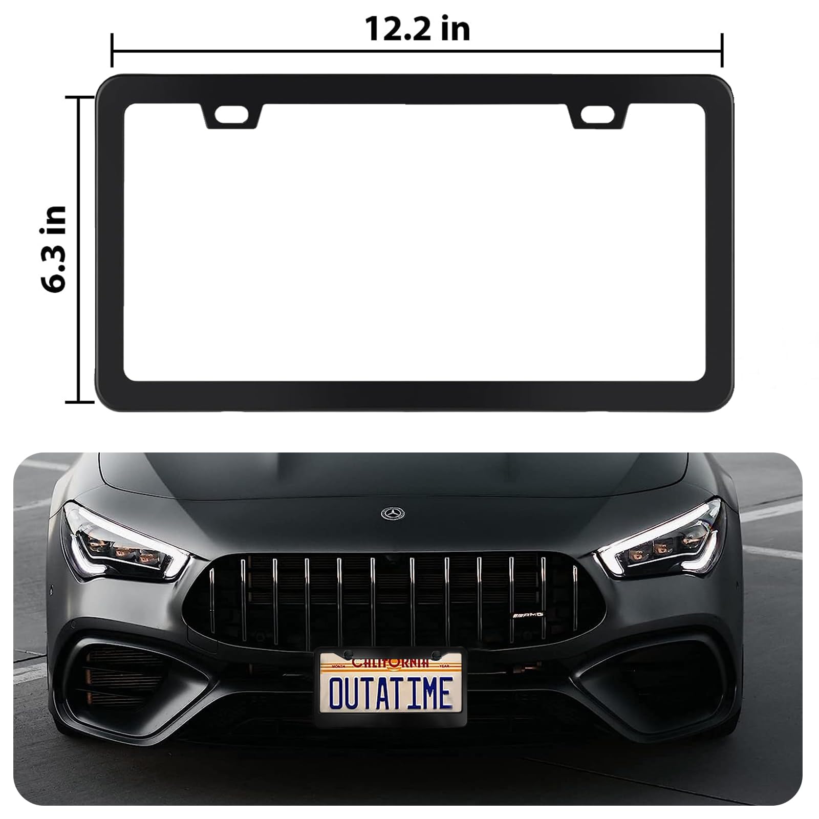 CopVner aluminum rust-proof plate frame offers long-lasting corrosion resistance.