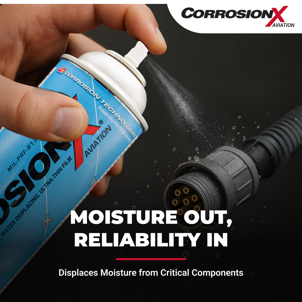 Self-healing FTFC film from CorrosionX Aviation protects stored and active aircraft components