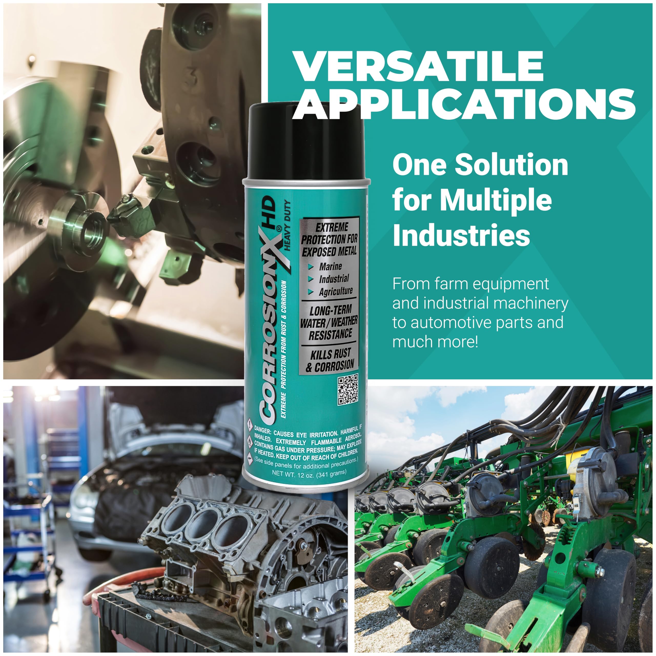 CorrosionX provides long-lasting protection indoors and outdoors.