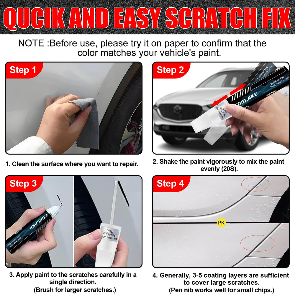 COSLAKE built-in mini paintbrush allows controlled, thin coats