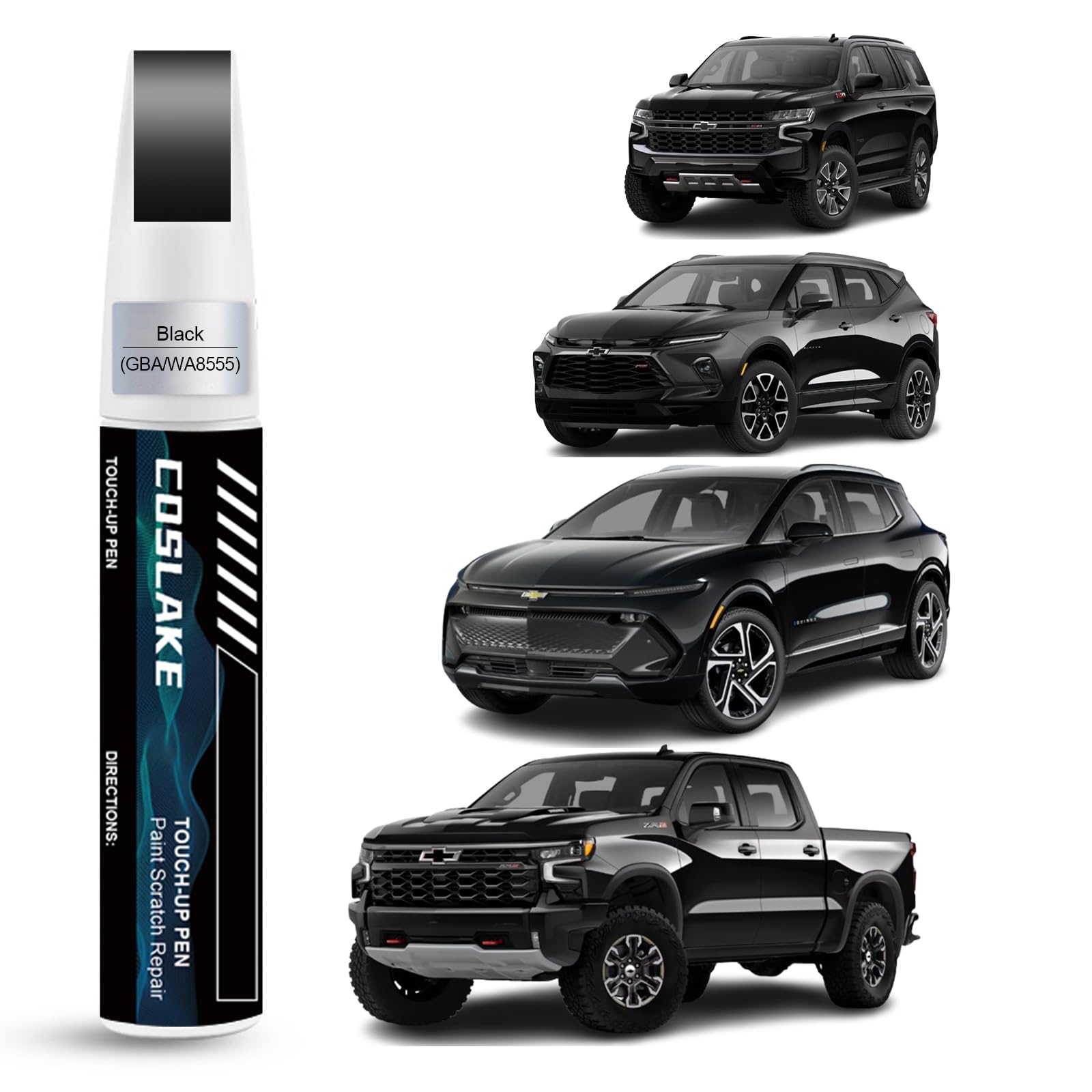 COSLAKE car touch-up paint with cap and pen for precise application