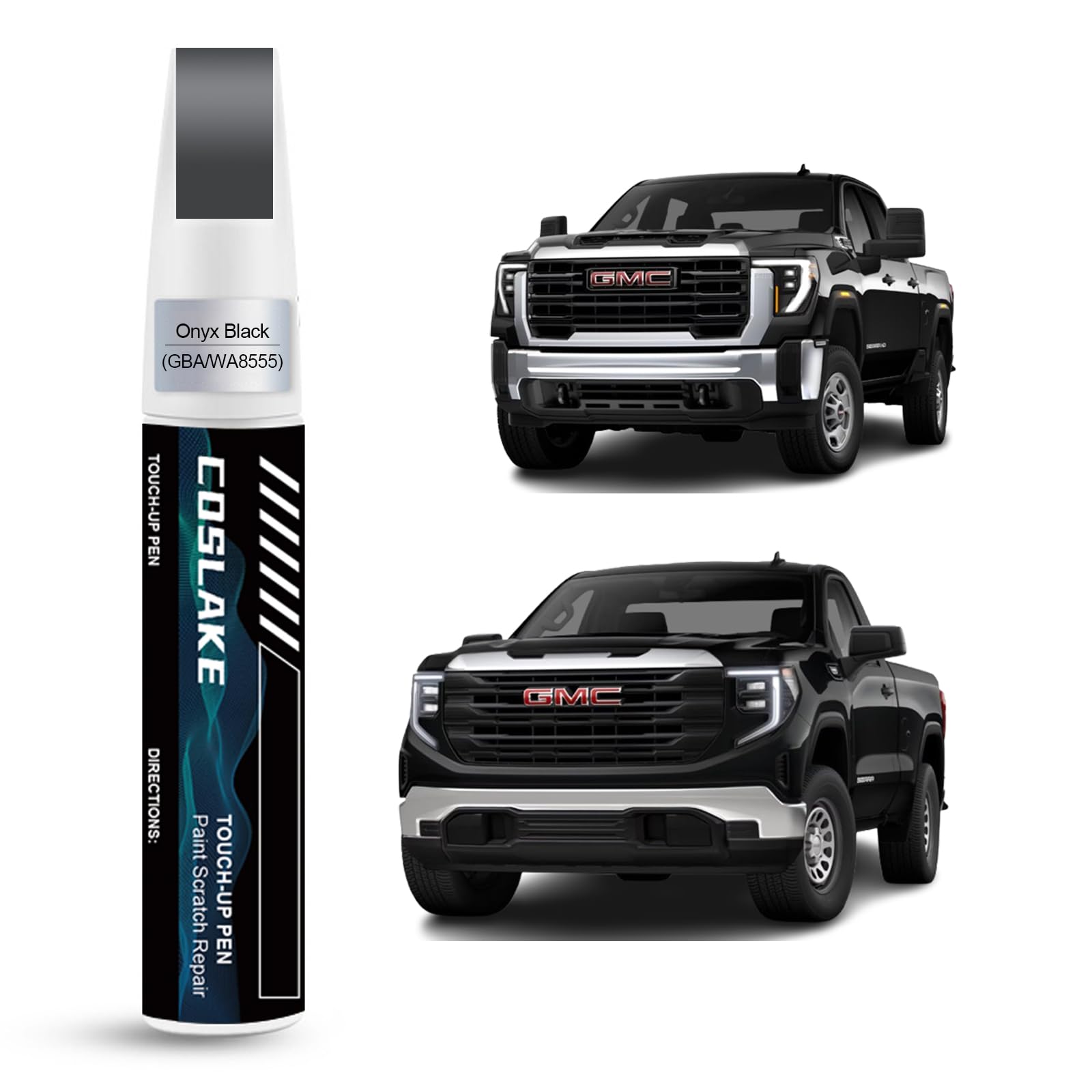 COSLAKE car touch-up paint bottle and pen in Onyx Black for precise color matching