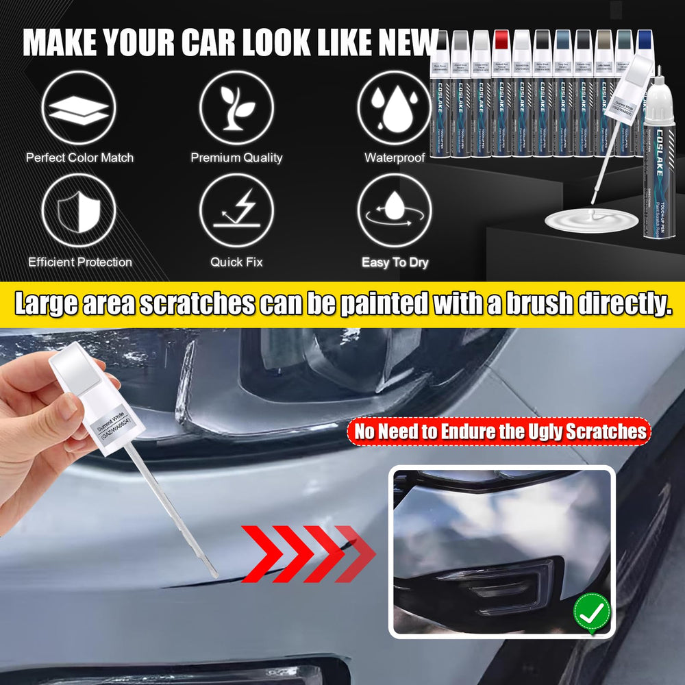 COSLAKE quick-dry scratch repair process with proper drying times