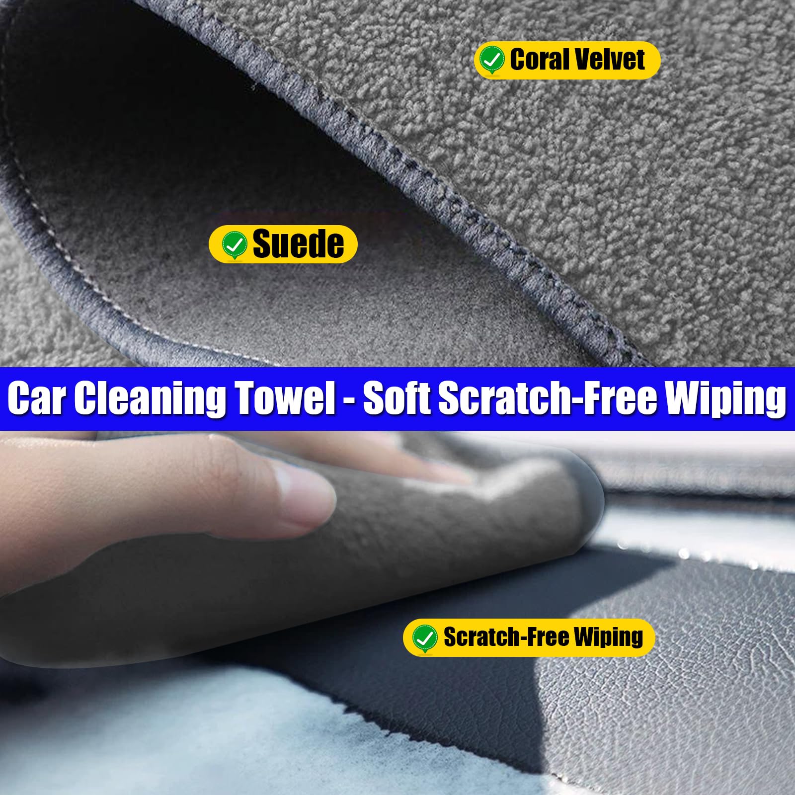 COSLAKE soft brush reaches vents without scratching delicate plastics