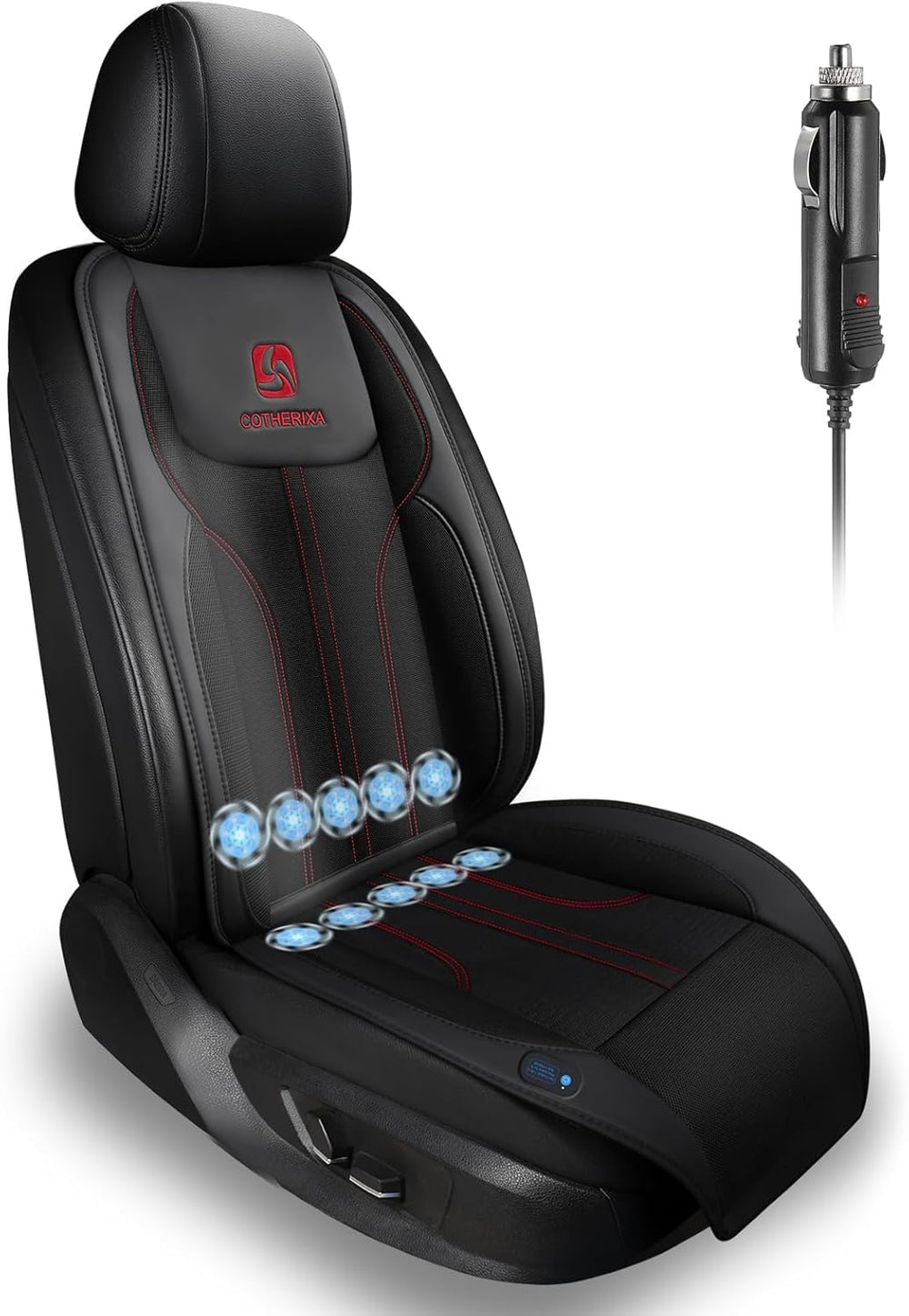 COTHERIXA cooling car seat cushion front view showing overall design and comfort.