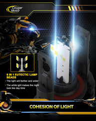 H13 fog bulb with focused beam and clear cutoff for better road clarity