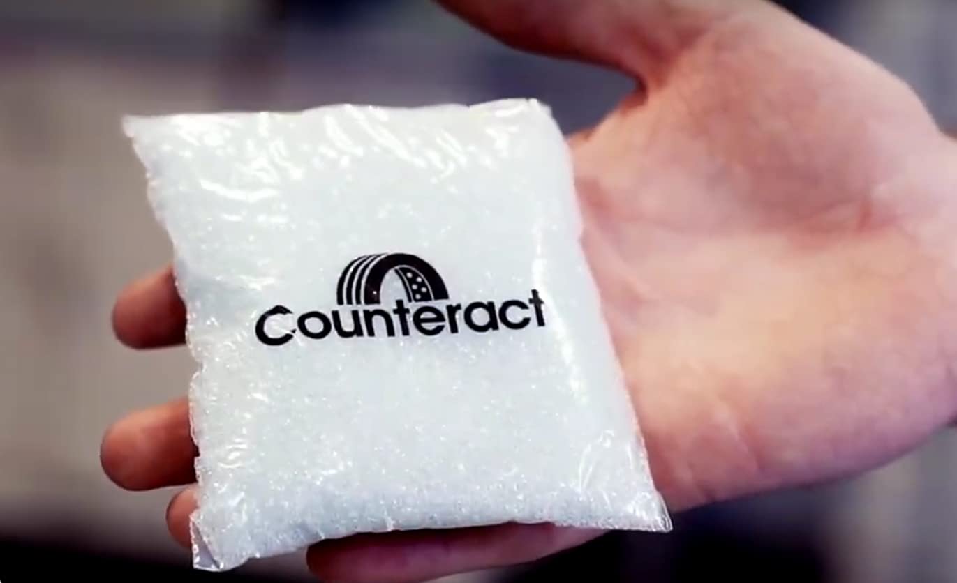 Counteract 8OZ-B4 beads inside tire improve wheel balance.