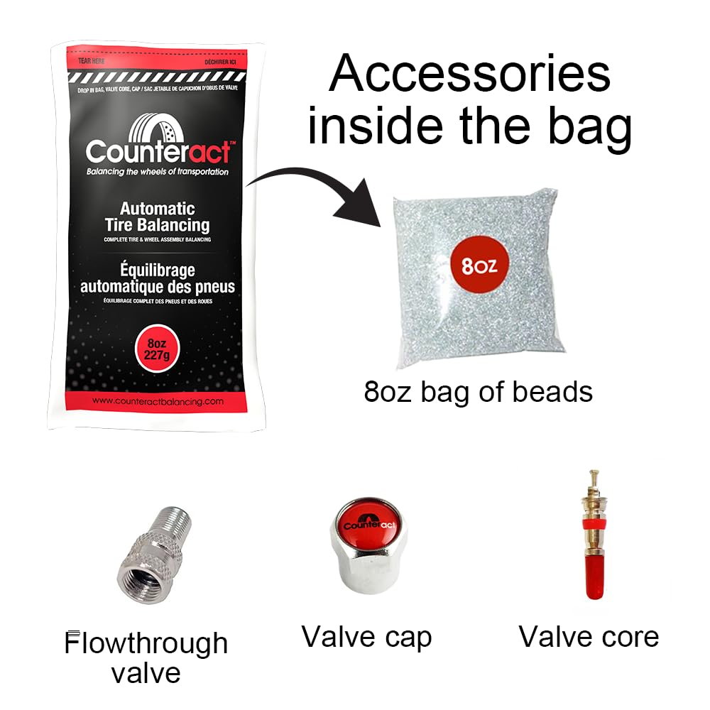Counteract 8OZ-B4 beads during installation enable easy bag-in-a-bag setup.