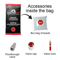 Counteract 8OZ-B4 beads during installation enable easy bag-in-a-bag setup.