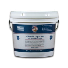 Countryman Coatings silicone roof coating can ready for RV roof protection and leak sealing.