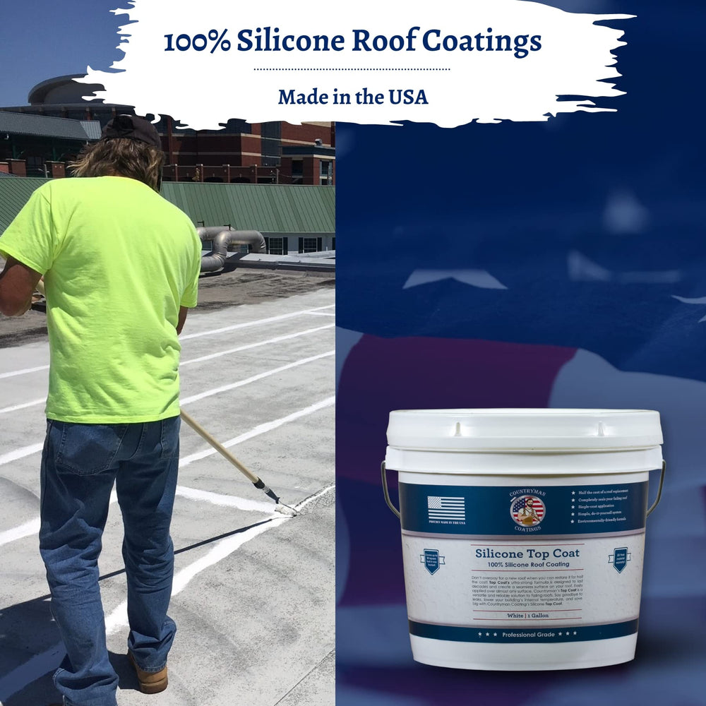 Countryman Coatings silicone roof coating made in America.