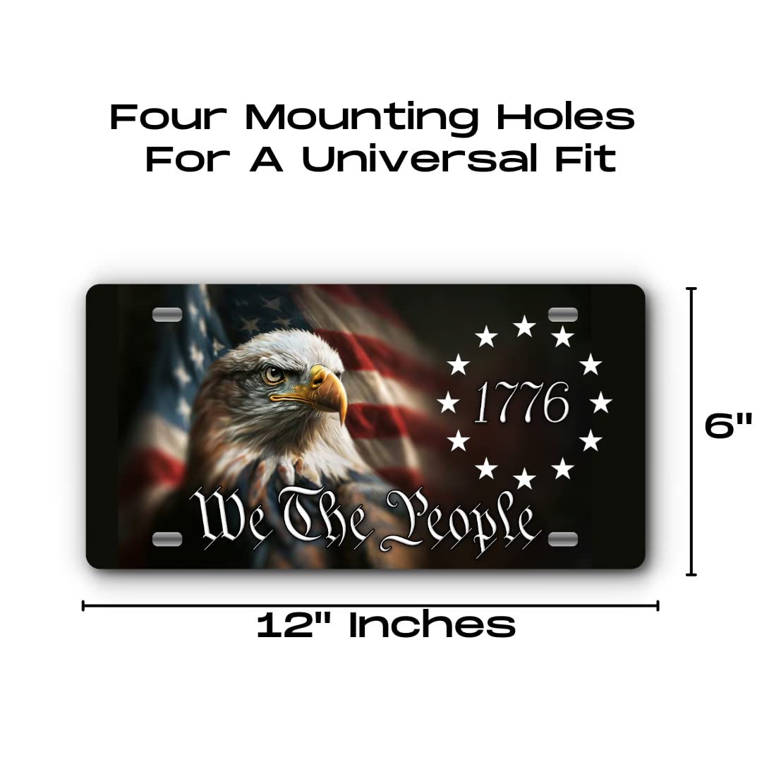 Cover My Plate UV-coated finish resists fading on sunny highway drives.