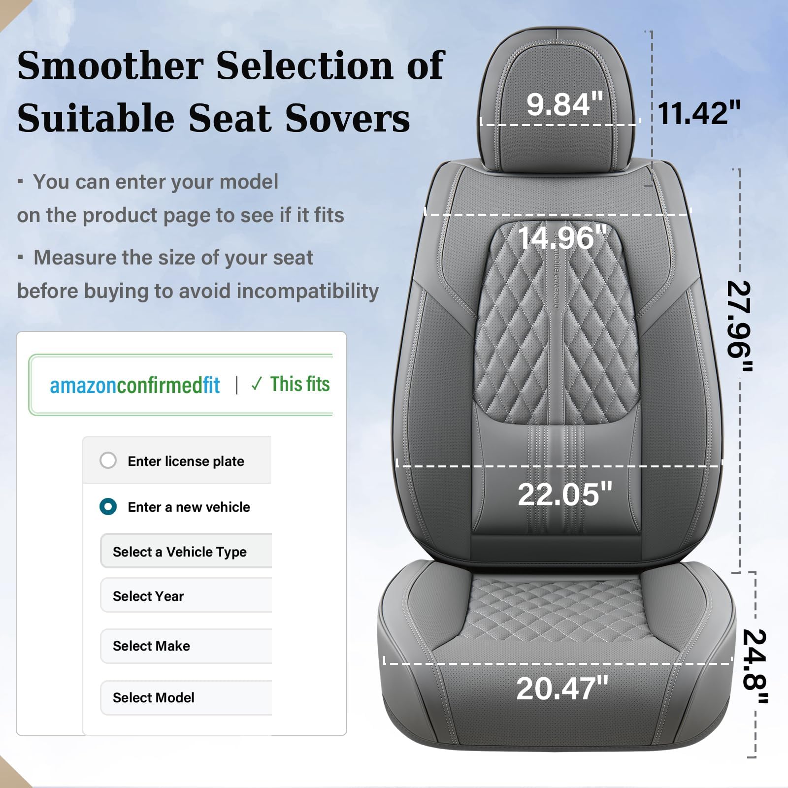 3D-tailored fit graphic illustrating compatibility with most vehicles
