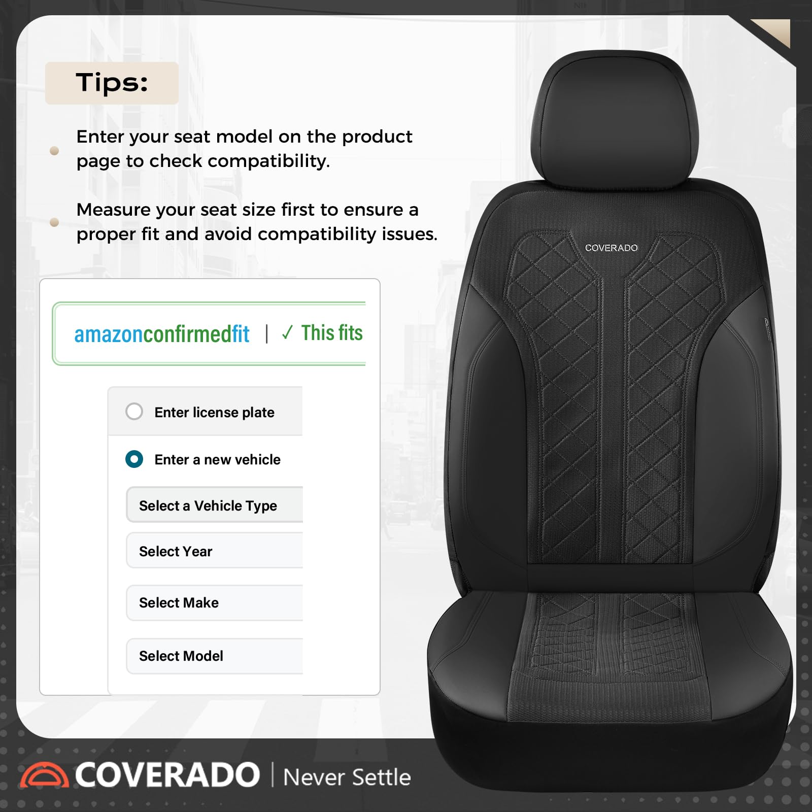 Coverado 5-piece set packaging showing included front and back covers.
