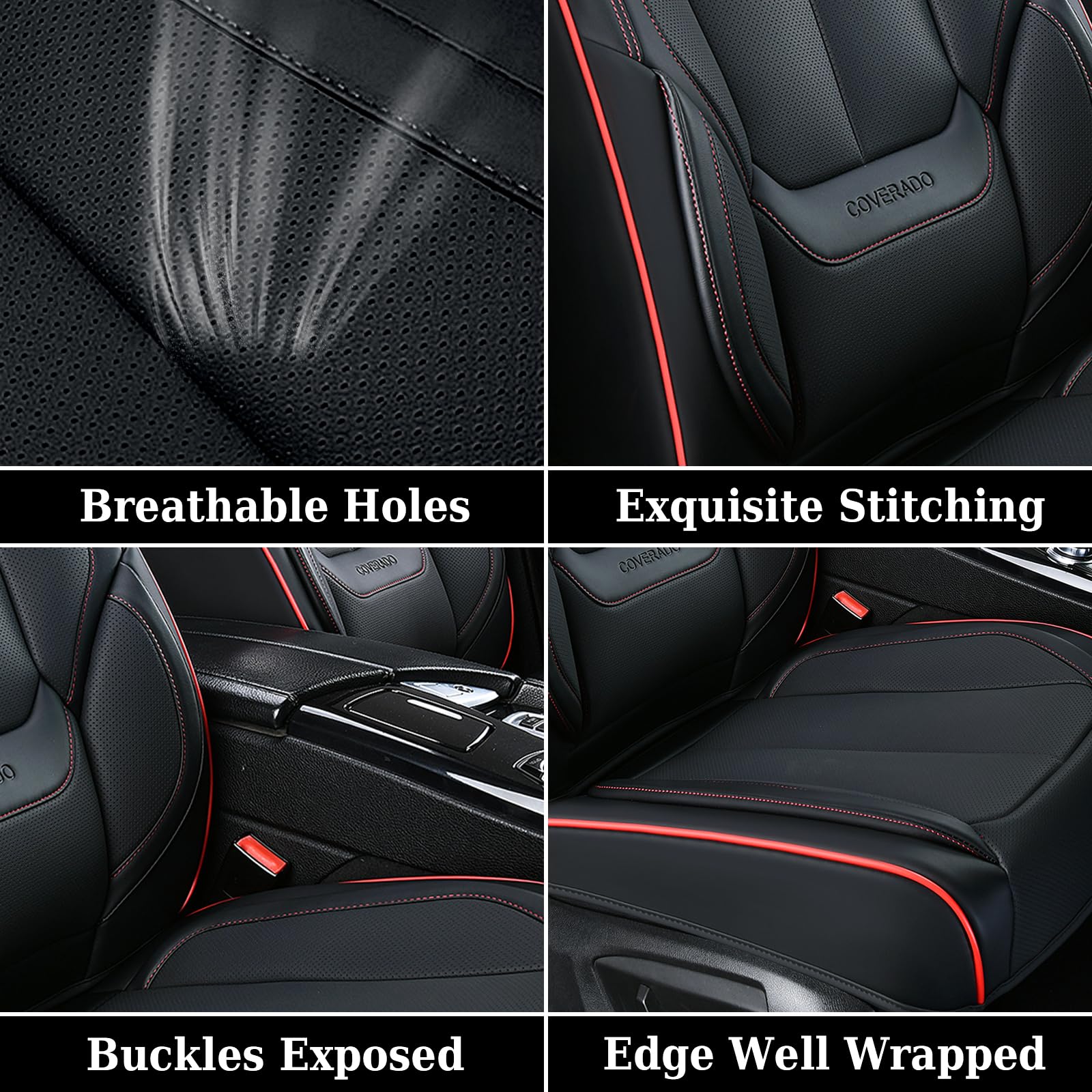 Coverado airbag-safe seating preserves safety and accessibility.