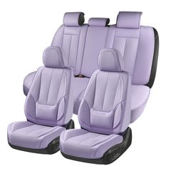 Coverado front seat covers showcase luxury style and spill protection.