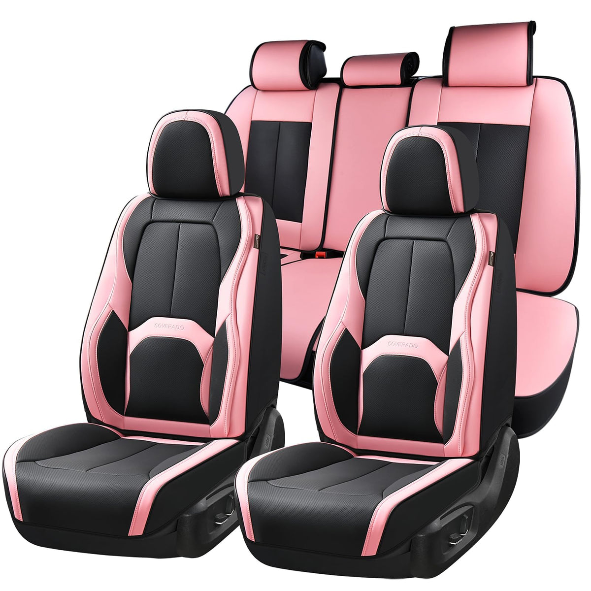 Coverado front left car seat cover with protective and comfortable design