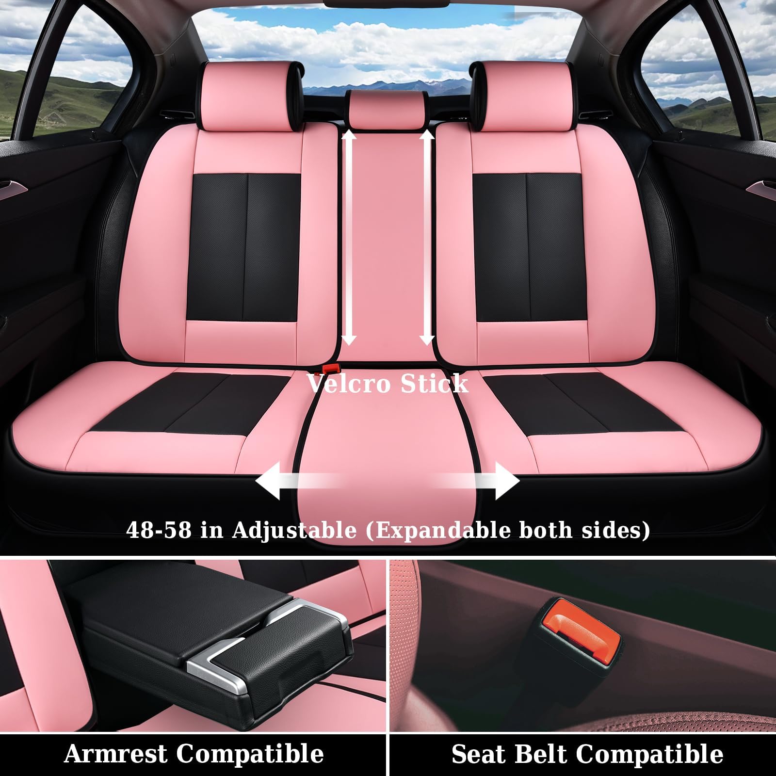 Coverado front right car seat cover offering stain protection
