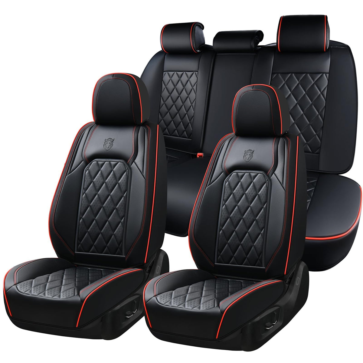 Coverado car seat covers full set front seat view protects against spills and wear