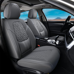 Coverado car seat covers full set gray rear seat detail showing full coverage