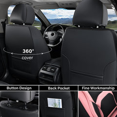 Coverado rear left seat cover guarding dirt and wear
