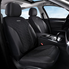 Coverado rear row protection keeps back seats clean during family trips.