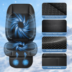 Premium Napa leather and 3D mesh detail on the Coverado cushion