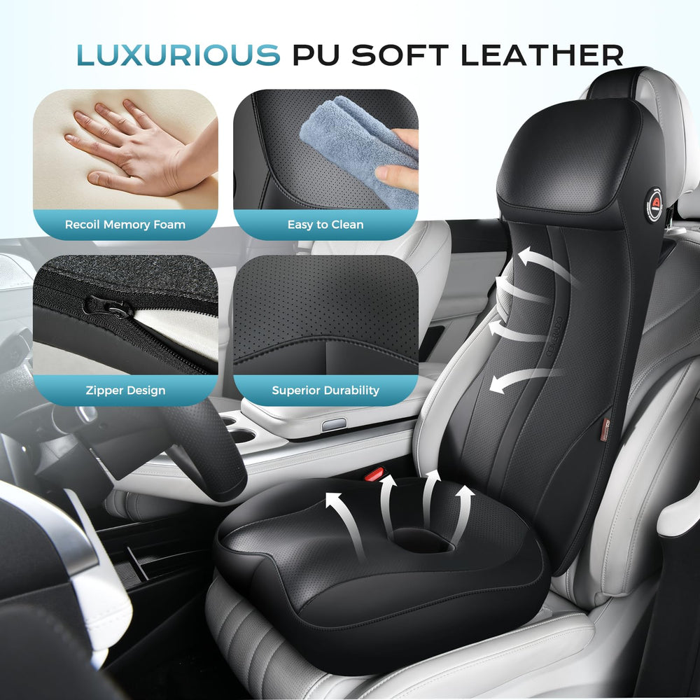 Coverado extended lumbar support fills gaps for stable posture.