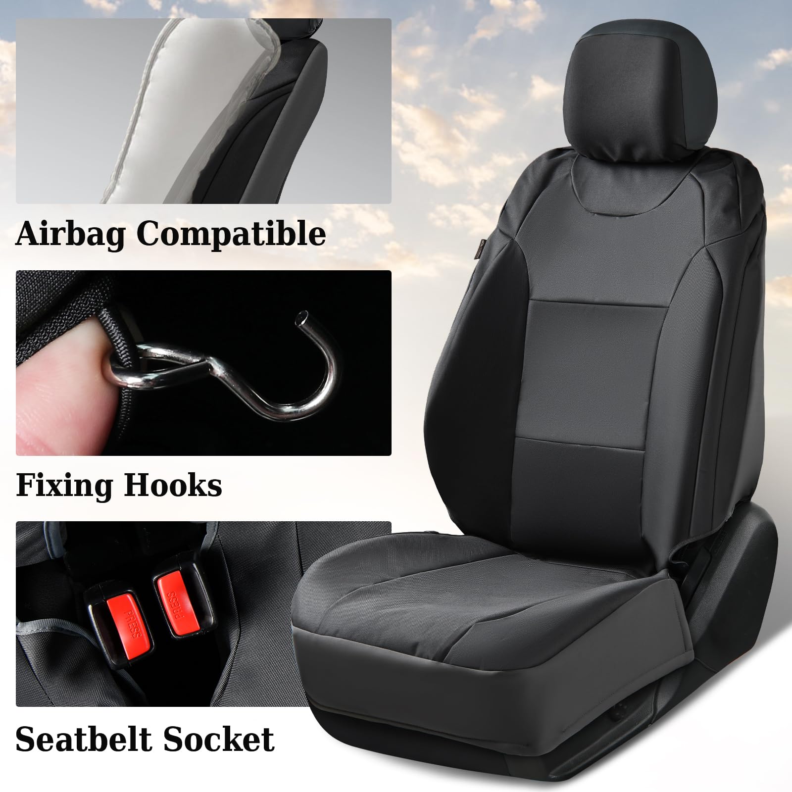Coverado Ford F-150 seat cover fits 2015-2026 securely.