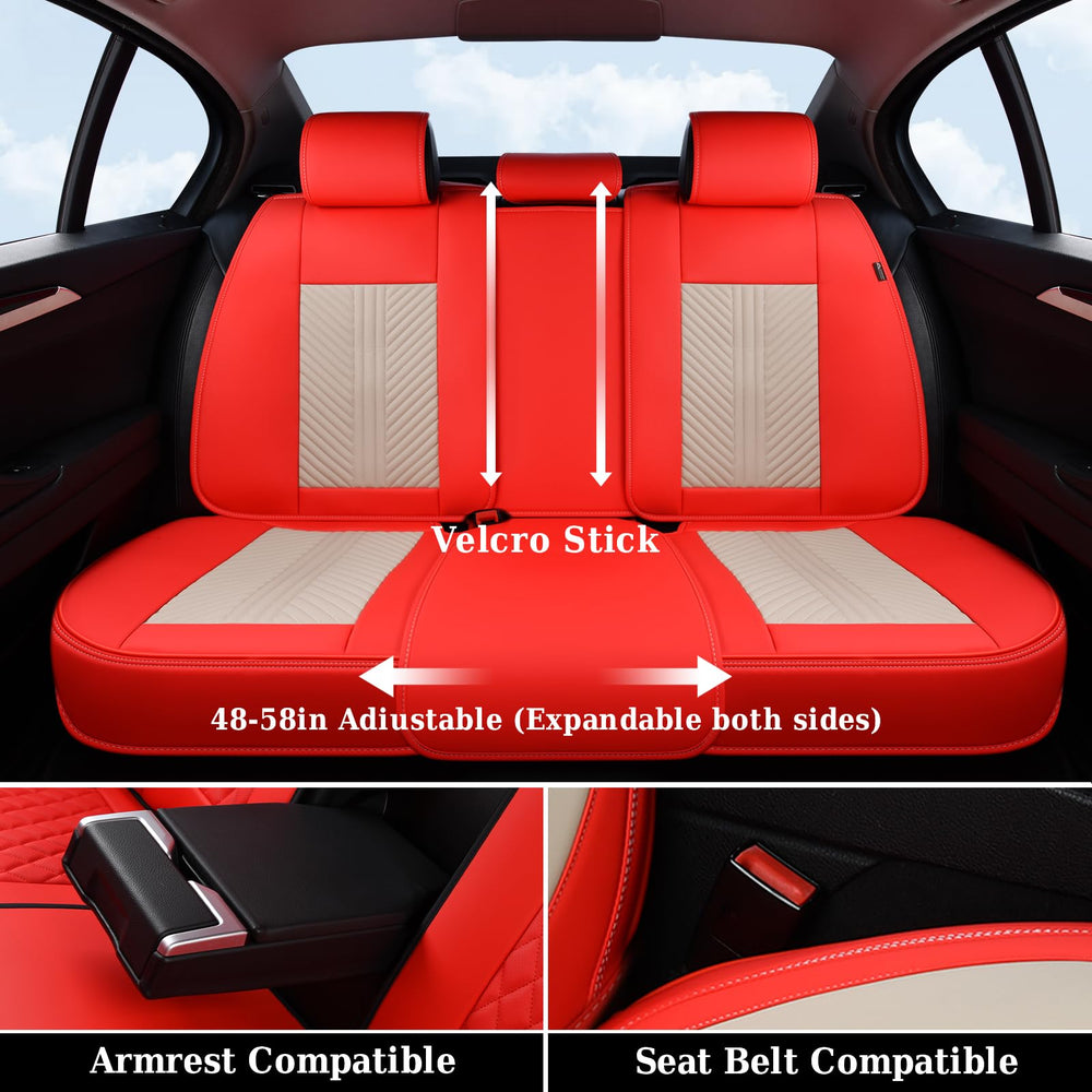 Coverado front-seat back pockets offering extra storage and convenience