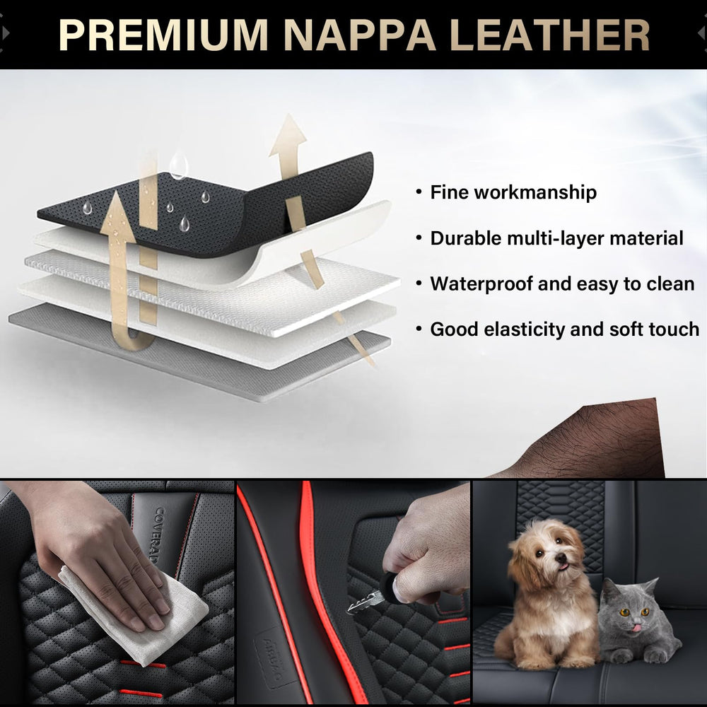 Coverado full-coverage seat covers protect seats 360 degrees